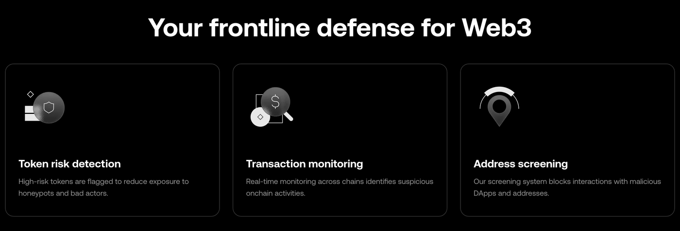 OKX Wallet security features: token risk detection, transaction monitoring, and address screening